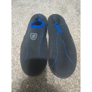 Black Blue Neoprene Water Shoes Aqua Swim Beach Shoes Size 25